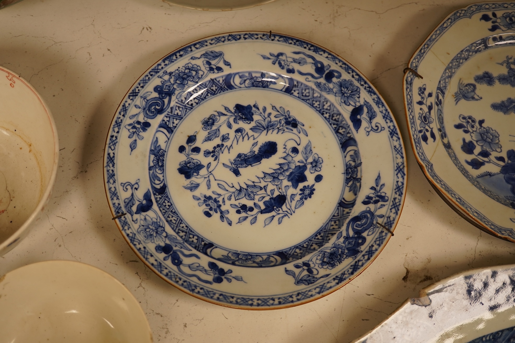 A large collection of 18th century and later Chinese export porcelain